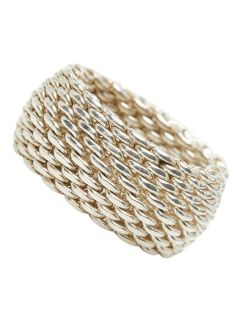 Tiffany & Co Somerset Mesh Ring Silver